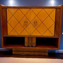 Pamono Italian Art Deco Cabinets attributed to Osvaldo Borsani, 1940s, Set of 2 New