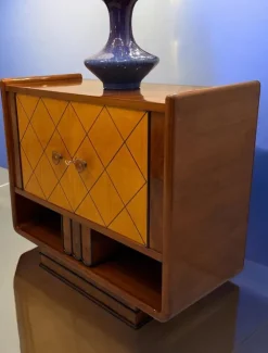 Pamono Italian Art Deco Cabinets attributed to Osvaldo Borsani, 1940s, Set of 2 New