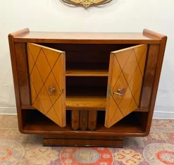 Pamono Italian Art Deco Cabinets attributed to Osvaldo Borsani, 1940s, Set of 2 New