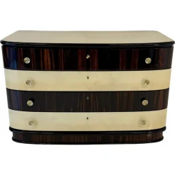 Pamono Italian Art Deco Dresser with Brass Handles, 1940s Online