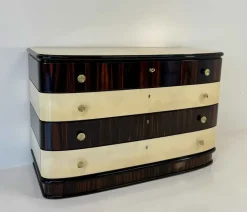 Pamono Italian Art Deco Dresser with Brass Handles, 1940s Online