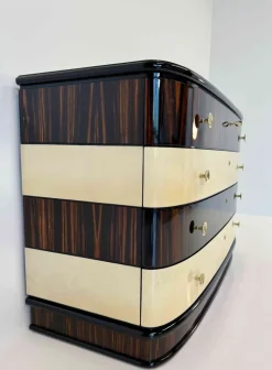 Pamono Italian Art Deco Dresser with Brass Handles, 1940s Online