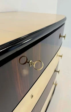 Pamono Italian Art Deco Dresser with Brass Handles, 1940s Online