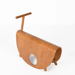 Pamono Italian Astolfo Curved Plywood Children's Rocking Chair by Peppe de Giuli for Design M, 1979 Best