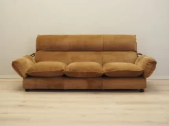 Pamono Italian Brown Velour Sofa from Dalloca, 1970s Hot