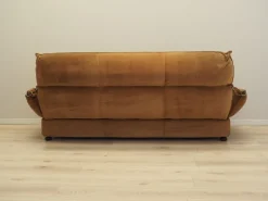 Pamono Italian Brown Velour Sofa from Dalloca, 1970s Hot