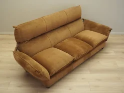Pamono Italian Brown Velour Sofa from Dalloca, 1970s Hot