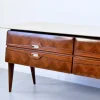 Pamono Italian Carrara Marble and Brass Sideboard, 1960s Discount