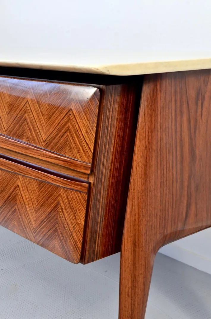 Pamono Italian Carrara Marble and Brass Sideboard, 1960s Discount