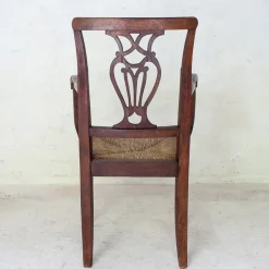 Pamono Italian Children's Chair in Wood with Rush Weave, 1900 Discount