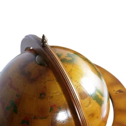 Pamono Italian Cocktail Bar Cart on Decorated World Map, 1950s