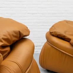 Pamono Italian Cognac Leather Lounge Chair, 1970s Clearance