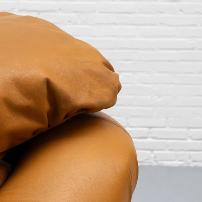 Pamono Italian Cognac Leather Lounge Chair, 1970s Clearance