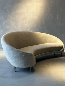 Pamono Italian Curved Sofa, 1950s New