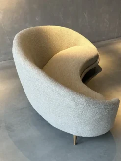 Pamono Italian Curved Sofa, 1950s New