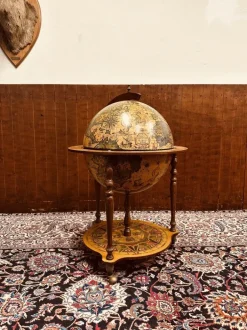 Pamono Italian Drink Globe in Wood Sale