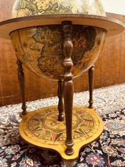 Pamono Italian Drink Globe in Wood Sale