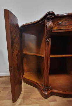Pamono Italian Louis XV Style Sideboard in Walnut with Inlays, 1970s Sale
