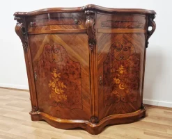 Pamono Italian Louis XV Style Sideboard in Walnut with Inlays, 1970s Sale