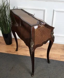 Pamono Italian Marquetry Walnut Burl Secretary, 1960s Best