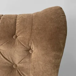 Pamono Italian Modern Chair in Brown Velvet and Wood by Guido Bonzanini for Tecnosalotti, 1970s New