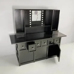 Pamono Italian Modern Wood Highboard by Charles Rennie Mackintosh for Cassina, 1980s