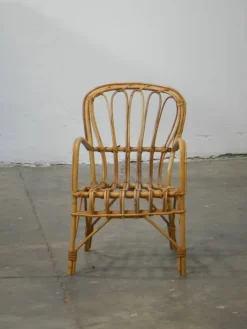 Pamono Italian Rattan Children's Chair, 1970s Hot