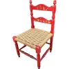 Pamono Italian Red Wood and Rope Rush Kids Children Chair with Disney Graphics Clearance