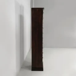 Pamono Italian Tall Chest of Drawers in Wood with Metal Handles, 1930s Clearance