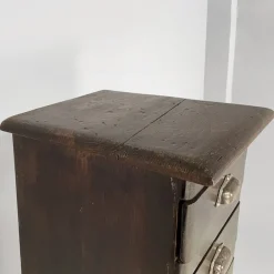 Pamono Italian Tall Chest of Drawers in Wood with Metal Handles, 1930s Clearance