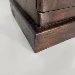 Pamono Italian Tall Chest of Drawers in Wood with Metal Handles, 1930s Clearance