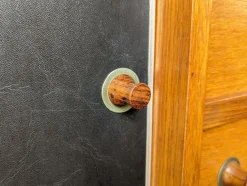 Pamono Italian Teak and Black Skai Sideboard by G. Coslin for 3V Arredamenti, 1960s Hot