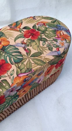 Pamono Italian Upholstered Wooden Bench Clearance