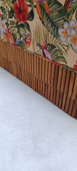 Pamono Italian Upholstered Wooden Bench Clearance