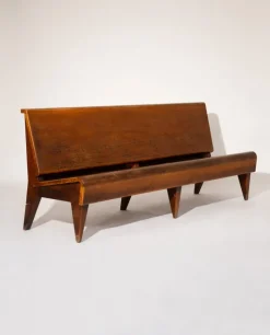 Pamono Italian Wood Bench, 1940s Sale