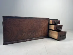 Pamono Japanese Keyaki Hibachi with Three Drawers New