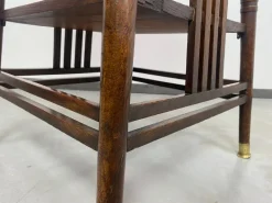 Pamono Jugendstil Side Table with Blue Tiles Top attributed to Adolf Loos, 1890s Sale