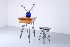 Pamono Kid's Desk on Hairpin Legs by Cees Braakman for Pastoe, 1950s Best