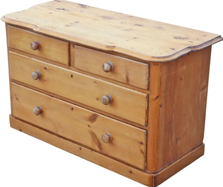 Pamono Large Antique Pine Chest of Drawers, 1800s Online