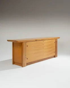 Pamono Large Elm Sideboard by Luigi Gorgoni for Roche Bobois, 1980s Clearance