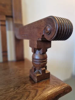 Pamono Large German Church Bench in Oak Clearance