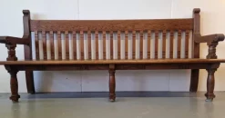 Pamono Large German Church Bench in Oak Clearance