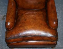 Pamono Large Hand Dyed Leather Chairs, Set of 2 Hot