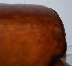 Pamono Large Hand Dyed Leather Chairs, Set of 2 Hot