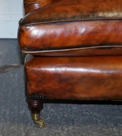 Pamono Large Hand Dyed Leather Chairs, Set of 2 Hot