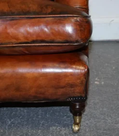 Pamono Large Hand Dyed Leather Chairs, Set of 2 Hot