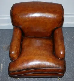 Pamono Large Hand Dyed Leather Chairs, Set of 2 Hot