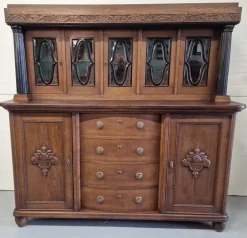 Pamono Large Oak Display Buffet New