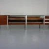 Pamono Large Sales Counters in Rosewood and Steel and Glass, 1960s, Set of 3 Sale