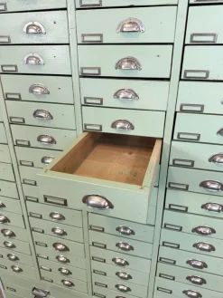 Pamono Large Vintage Industrial Green Drawer Cabinet, 1960s Sale